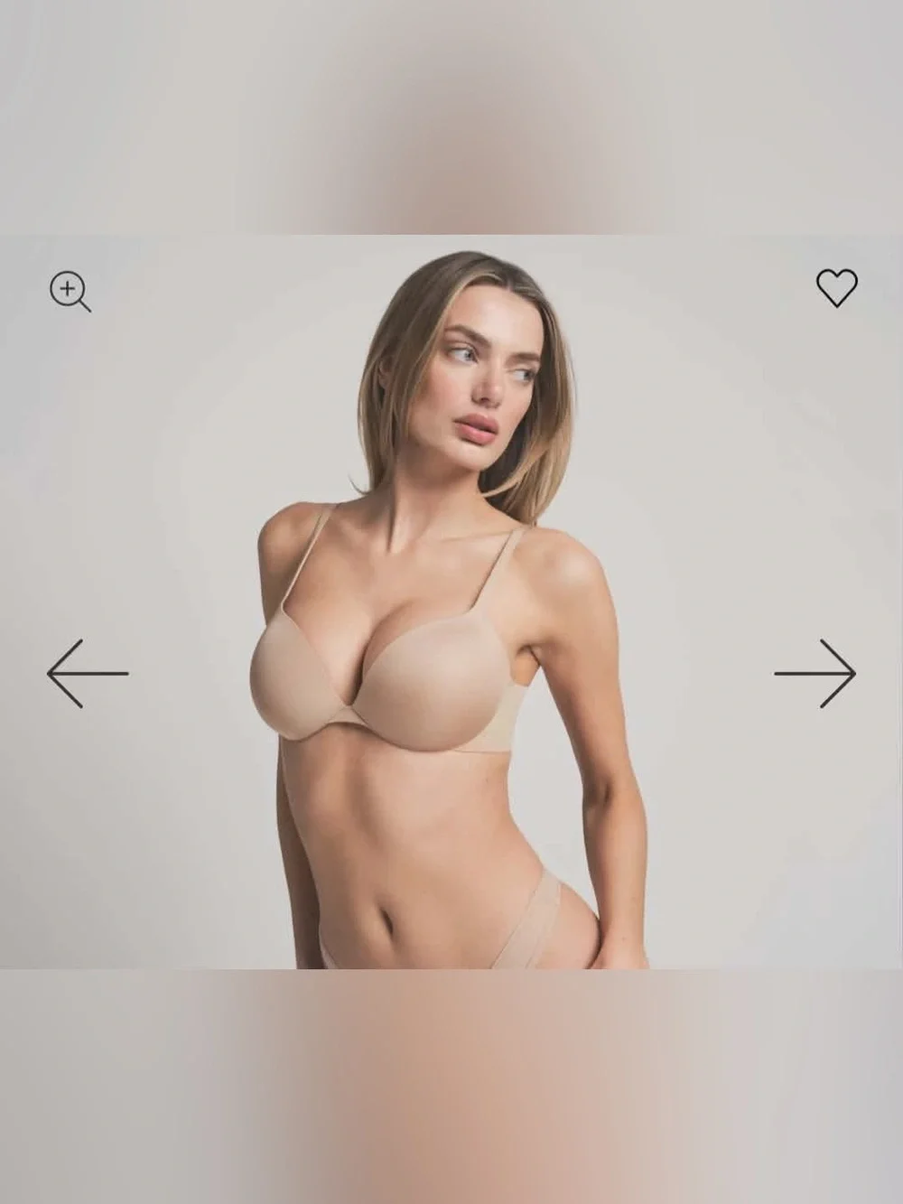 SKIMS ULTIMATE PUSH-UP PLUNGE BRA - Size 34DD - Picture 3 of 5